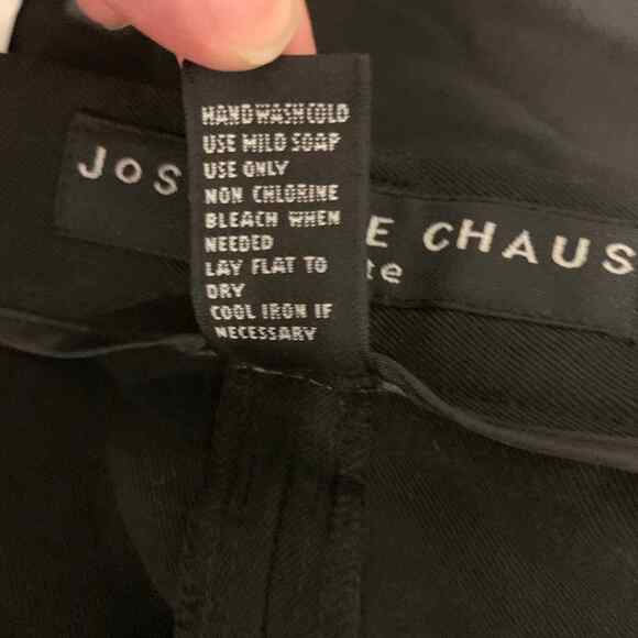 Josephine Chaus Petite Black Silk Straight Pants 12P Classic Corp Workwear‎ - Picture 7 of 9